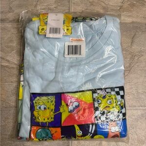 Sponge Bob Nickelodeon Pajama Set Adults Size Medium Multicolor 2Piece NWT